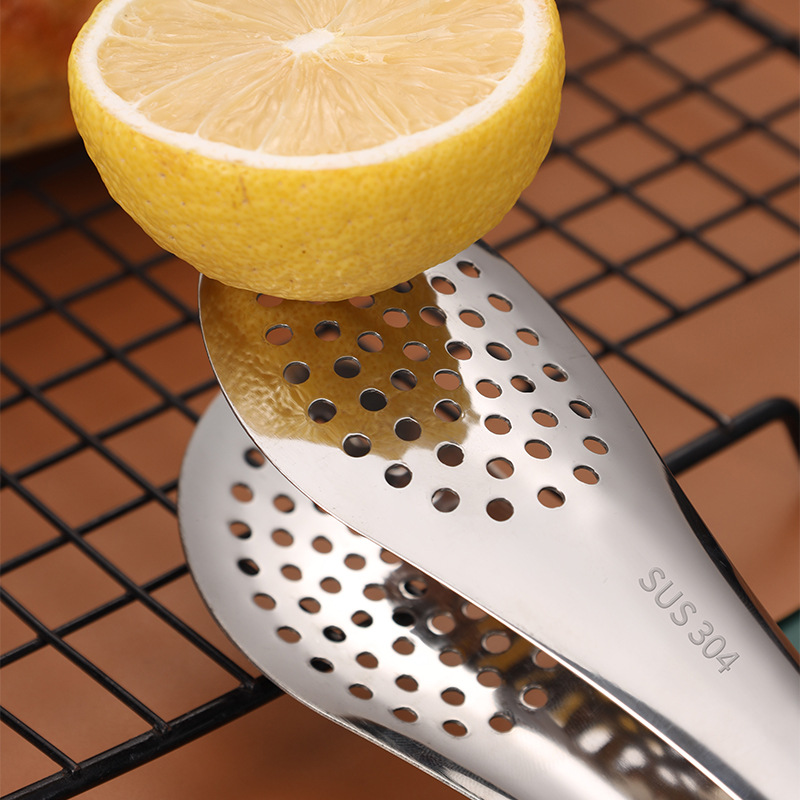 304 non-magnetic stainless steel exquisite barbecue tongs, thickened dessert steak pasta baking bread serving chopsticks and barbecue tongs details Picture