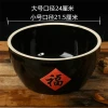 Wholesale thickened "Fu" character vats, rice vats, water vats, characteristic rural tourism traditional creative clay ceramic vegetable vats, sweet wine bowls Application Scenario