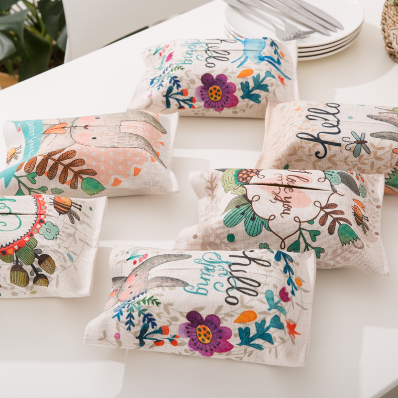 纸巾盒/冰川纹纸巾盒/可爱纸巾盒/厕所置物盒/抽纸盒轻奢产品图