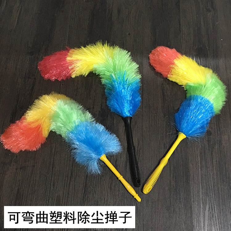新品 家用塑料鸡毛掸除尘掸车用清洁工具毛掸防静电不掉毛除尘扫详情5