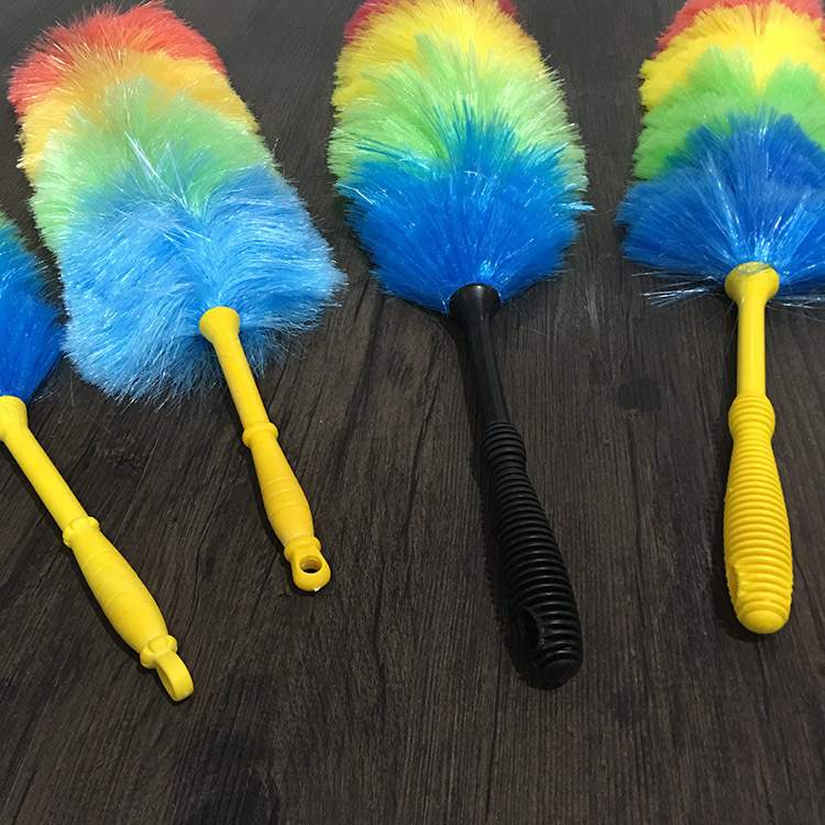 新品 家用塑料鸡毛掸除尘掸车用清洁工具毛掸防静电不掉毛除尘扫详情3