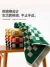 Checkerboard checkered towel, pure cotton face wash, household towel, all-cotton couple absorbent towel for bathing, summer adult 2022, high-end towel Specification image