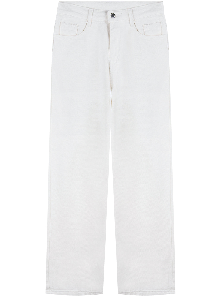 春秋薄款白色白底实物图