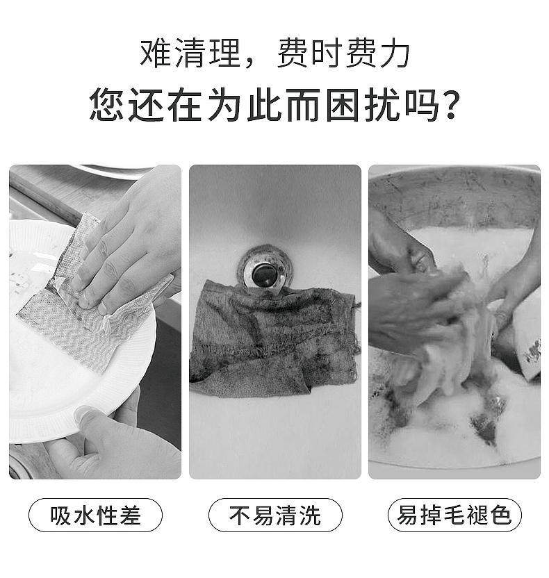 抹布厨房一次性懒人加厚可水洗洗碗布干湿两用撕取式百洁布清洁详情2