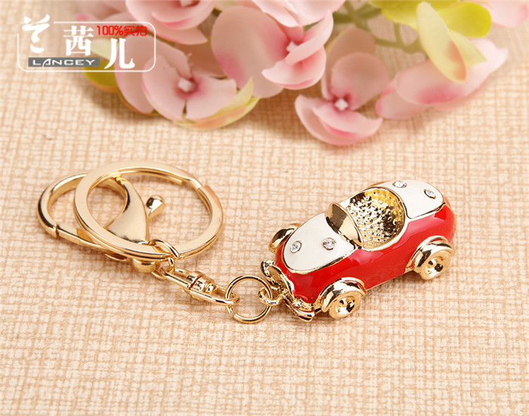 合金模型汽车钥匙扣女可爱创意韩版包挂件金属钥匙链圈小礼品批发详情43