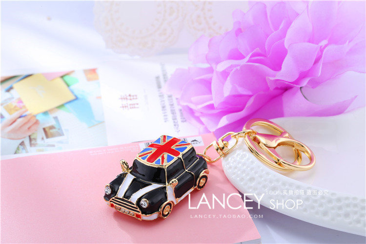 合金模型汽车钥匙扣女可爱创意韩版包挂件金属钥匙链圈小礼品批发详情54
