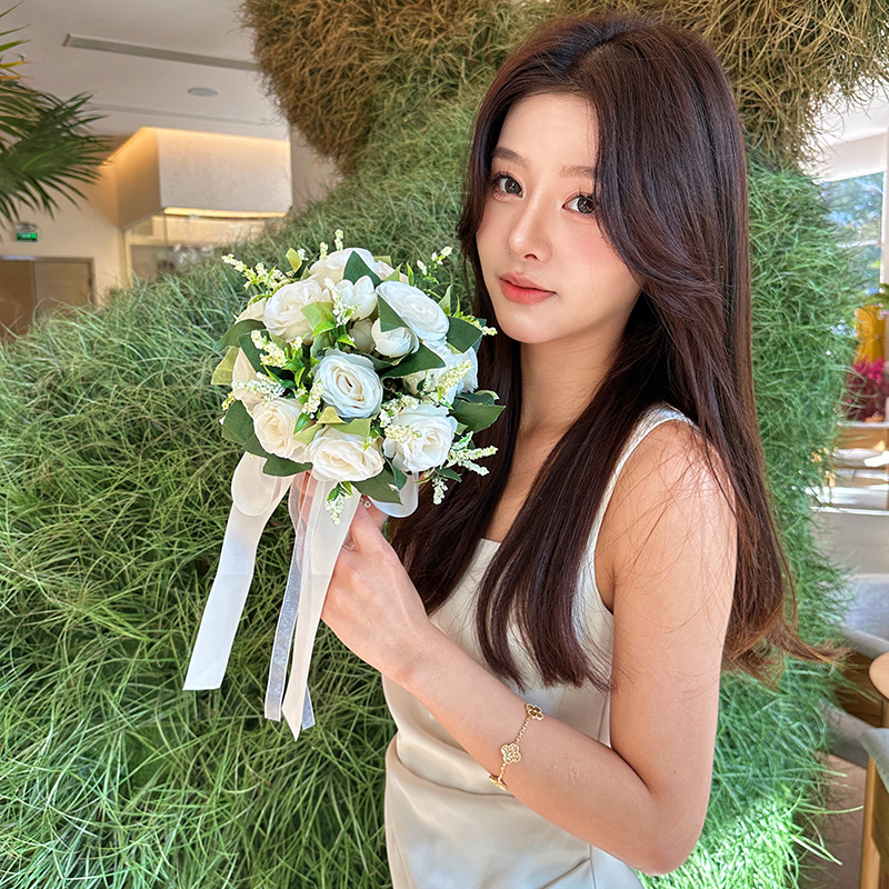 新婚领证登记结婚手捧花新娘高级感仿真干花婚纱婚礼当天拍照毕业详情13