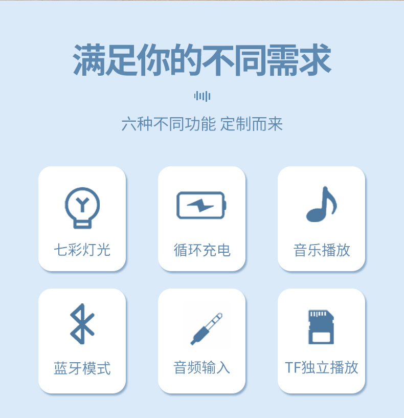 塔努啦无线蓝牙音箱家用氛围灯小型低音炮大音量家用音响2025新款详情3