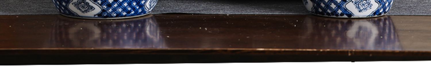 Ceramic blue and white porcelain vases, blue and white porcelain vase ornaments, home living room flower arrangement, TV cabinet decoration and arrangement pic 28