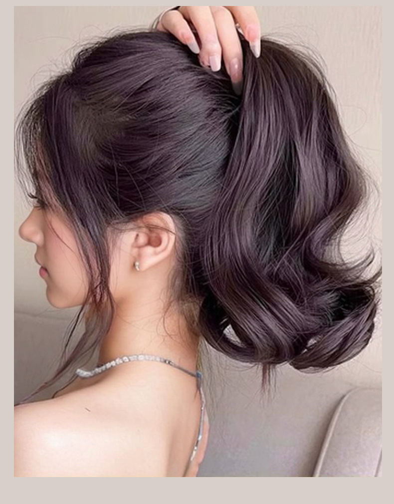 假发马尾假发抓夹高马尾发自然微卷假辫子2025新款长发假马尾发夹详情8