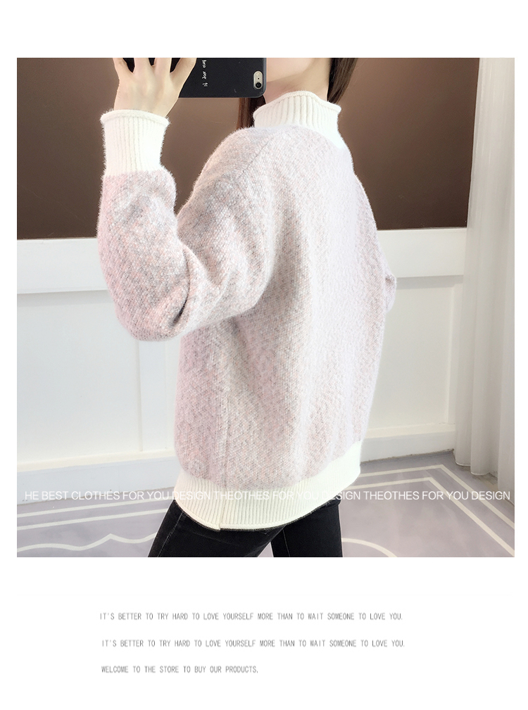 女大童2025年新款春秋冬款毛衣中大童初中学生宽松12-15岁女孩详情16