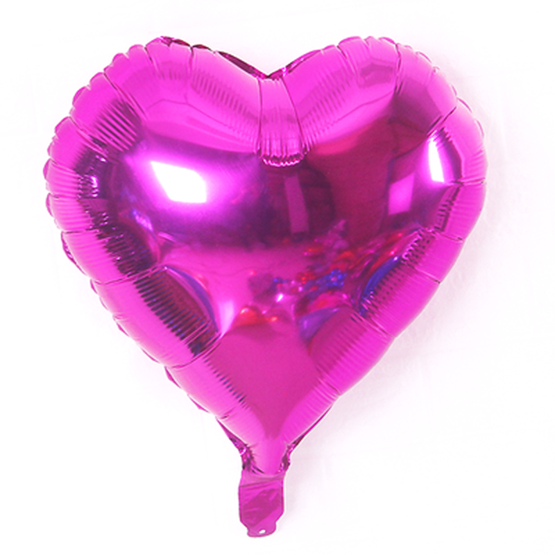 10寸18寸爱心形桃心铝膜铝箔气球生日派对浪漫结婚婚房装饰布置详情16
