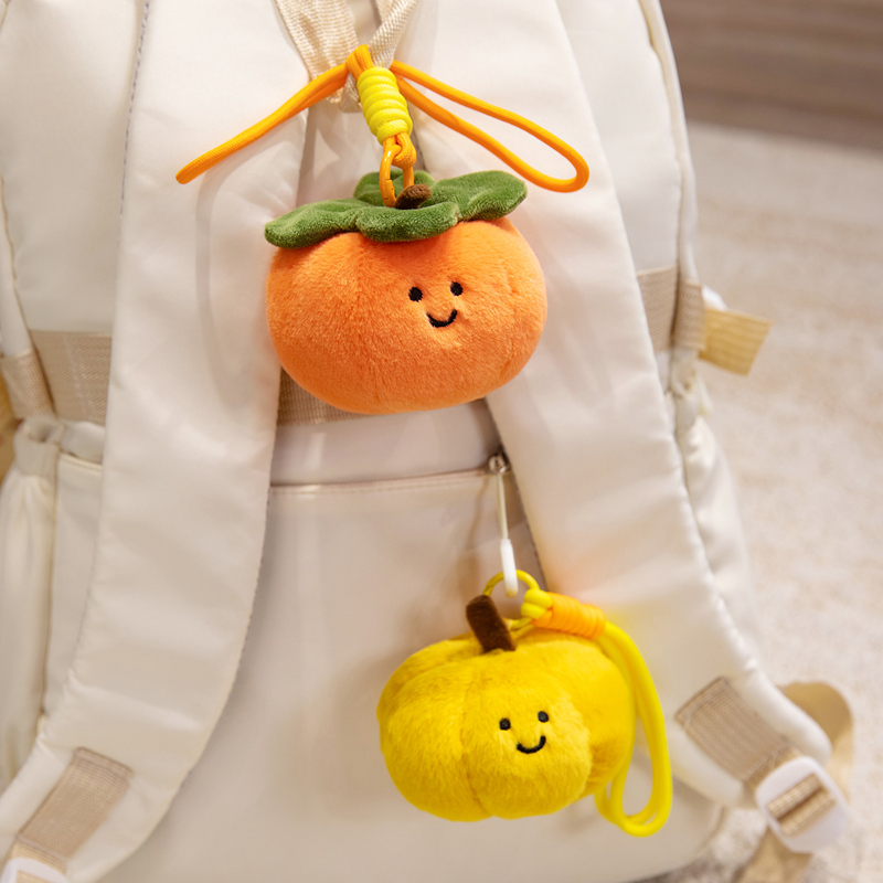 Plush pendants, simulated fruit dolls, cute smiling tomatoes, plush toy bags, hanging decorations, creative toys wholesale pic 14