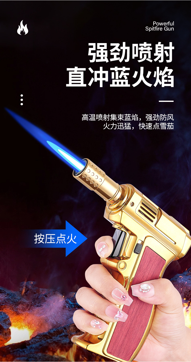 跨境大火力手握式充气直冲焊枪定锁火倒置点火器多用途高温点火详情14