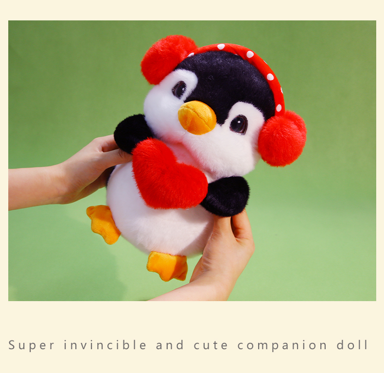 彷真抱爱心企鹅玩偶公仔毛绒玩具儿童睡觉抱枕布娃娃女生生日礼物详情8