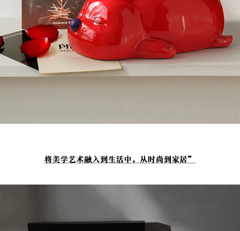 创意兔子擦手纸巾盒客厅网红抽纸盒家用餐桌茶几卧室可爱装饰摆件详情12