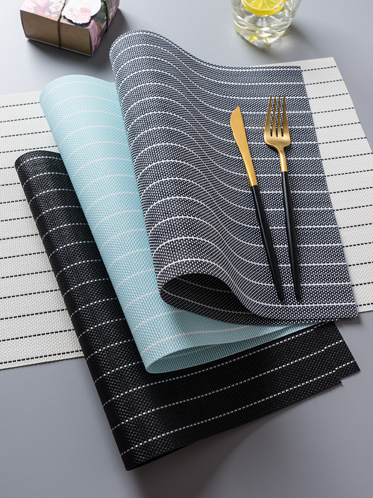 Japanese PVC heat insulation table mat Western placemat home Nordic INS wind table cloth mat anti-ironing, waterproof, oil-proof bowl mat vegetables thumbnail