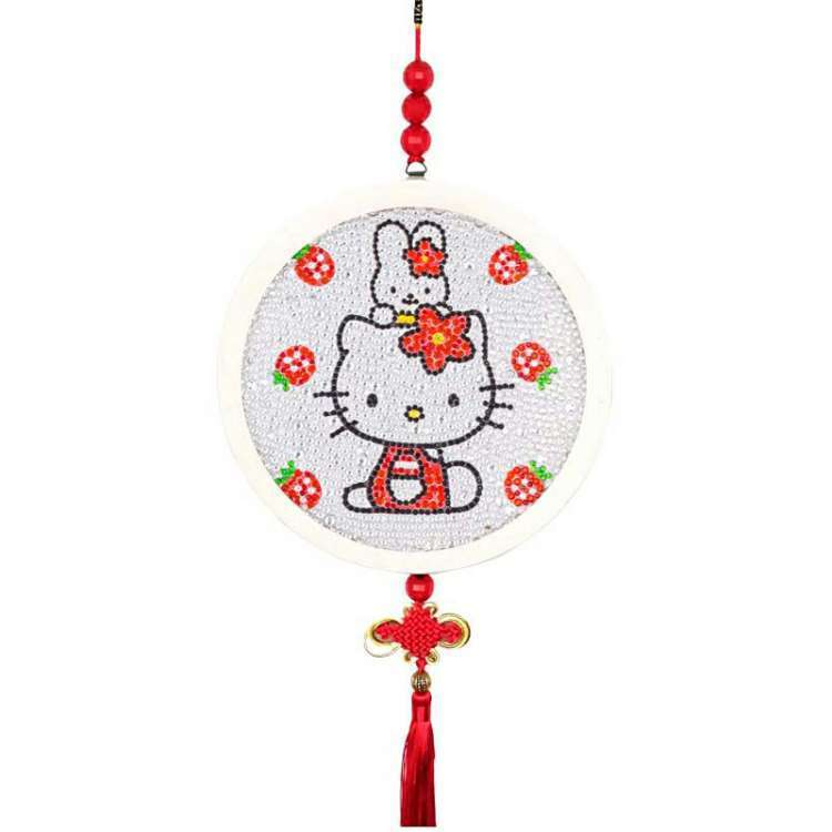 儿童diy钻石贴画中国结挂饰彩钻画手工制作材料包相框钻石画玩具详情12