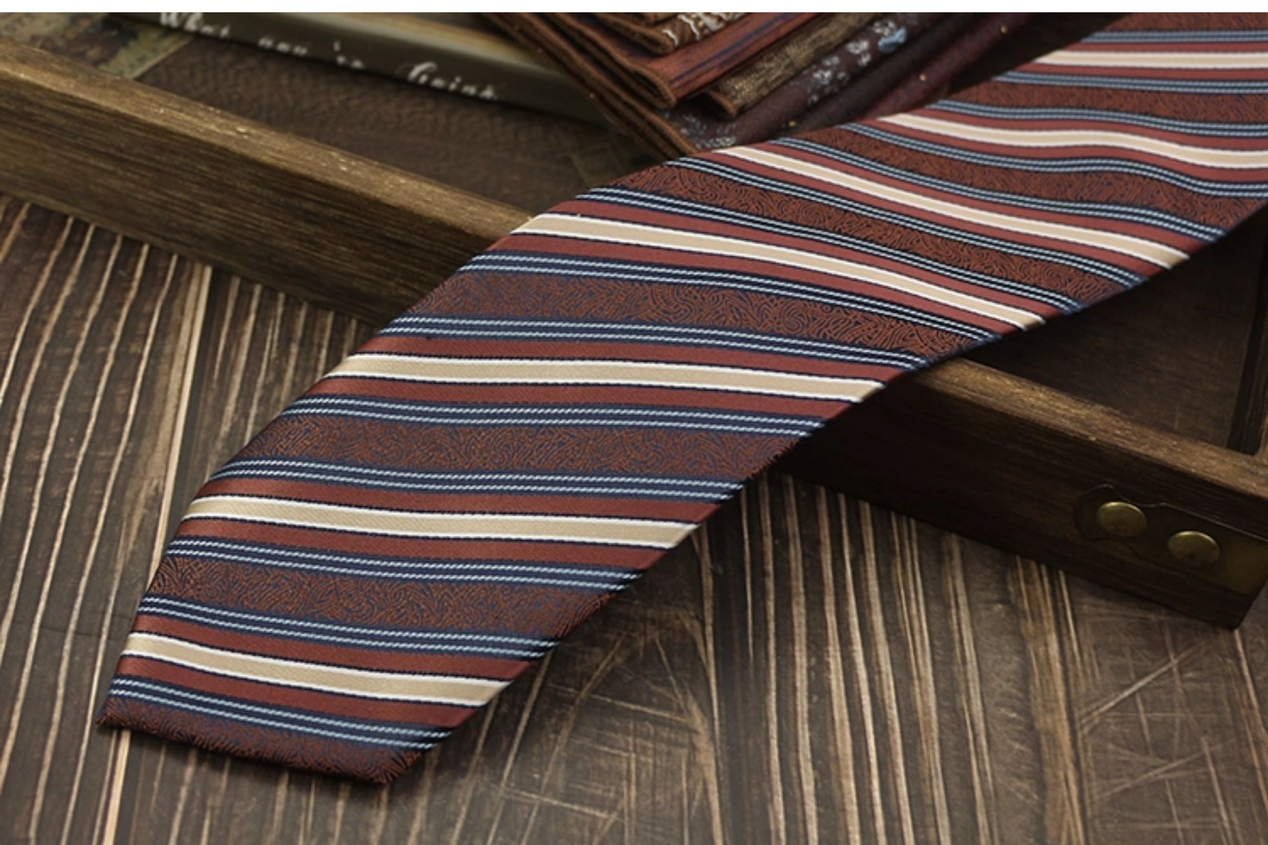 男士领带复古手打英伦风高级领口商务西装结婚新郎婚礼涤丝高档详情26