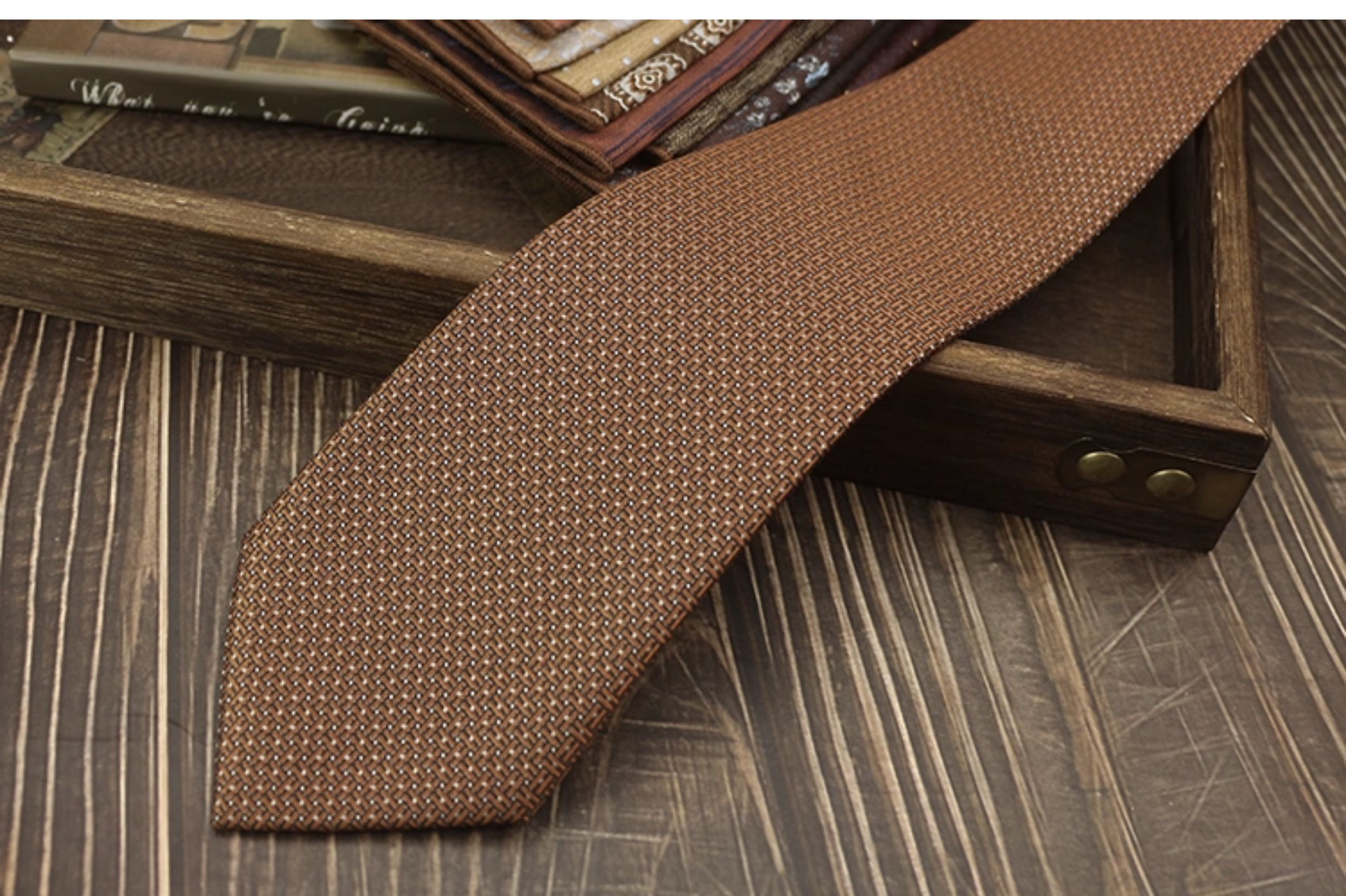 男士领带复古手打英伦风高级领口商务西装结婚新郎婚礼涤丝高档详情34