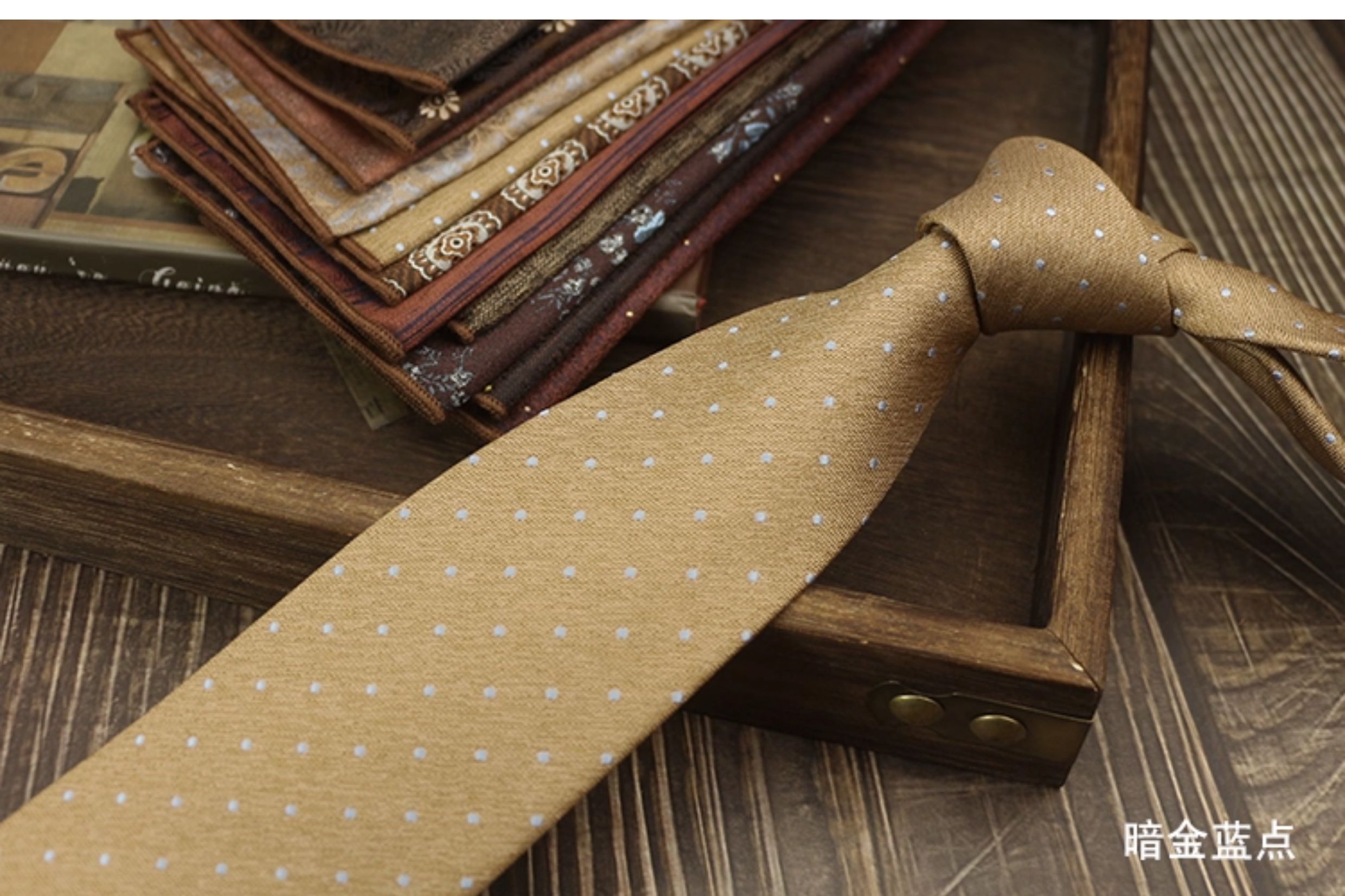 男士领带复古手打英伦风高级领口商务西装结婚新郎婚礼涤丝高档详情11