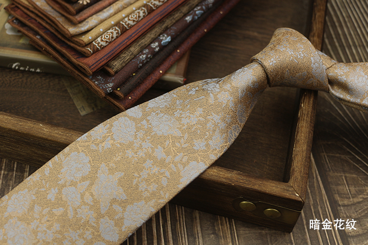 男士领带复古手打英伦风高级领口商务西装结婚新郎婚礼涤丝高档详情9