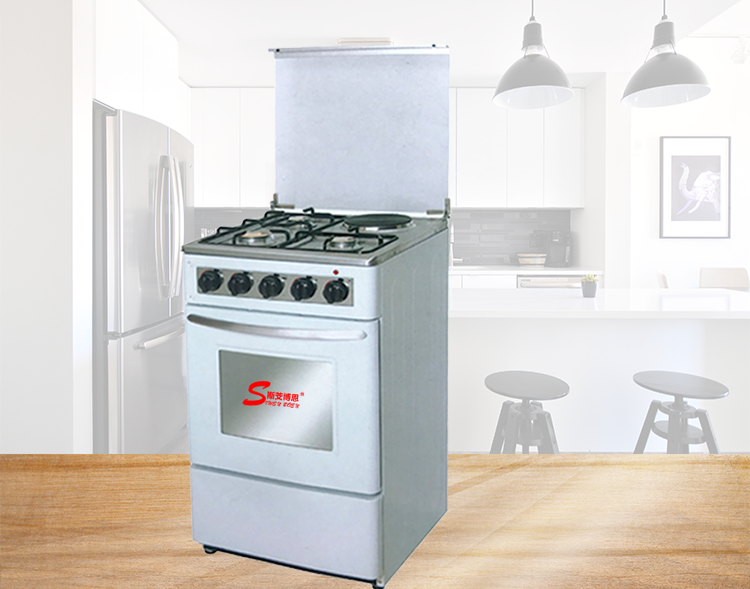 Export European-style stoves, vertical multi-hole gas stoves, three-gas and one-electricity stainless steel mechanical integrated oven stoves pic 4