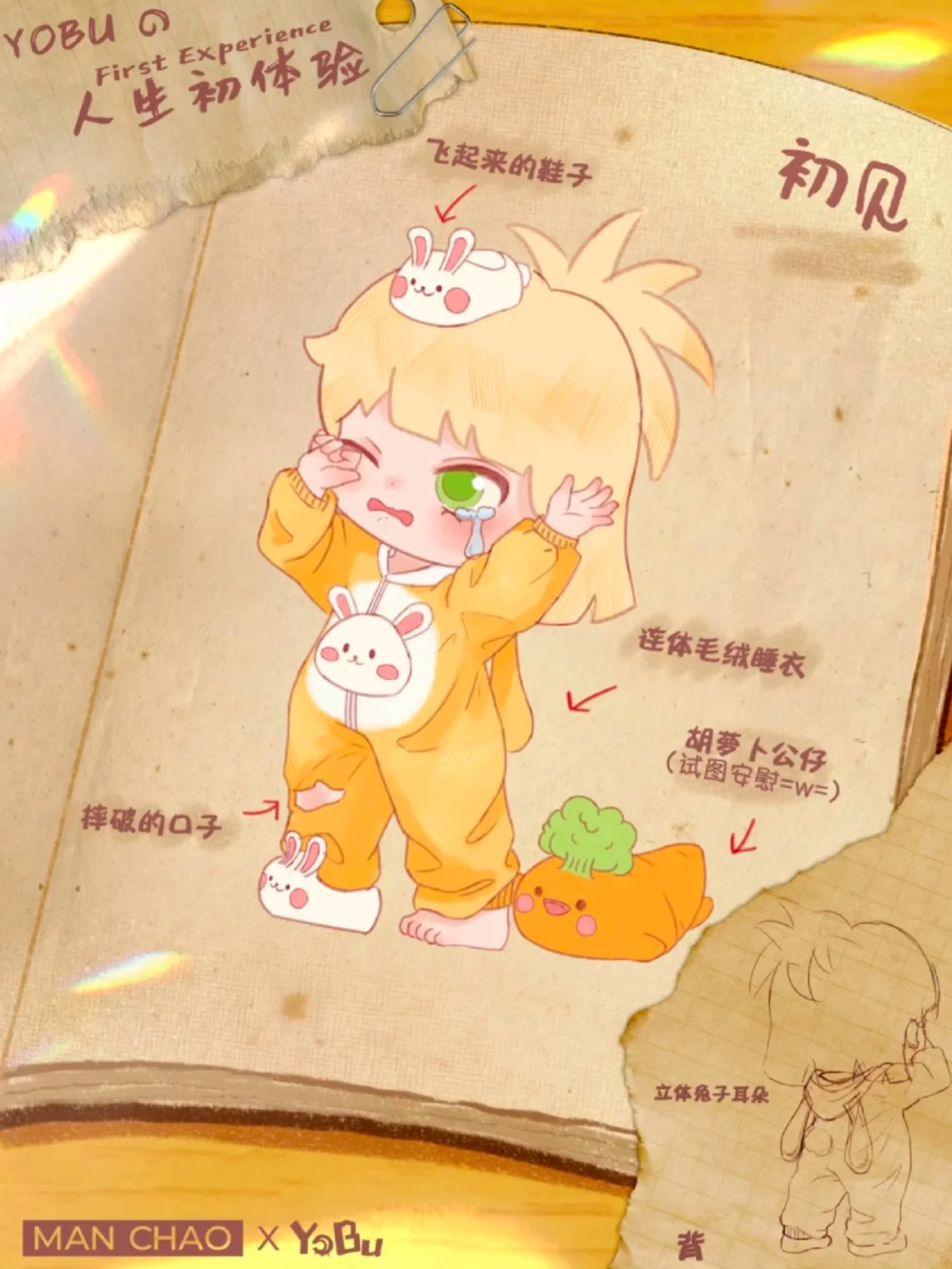 现货正版yobu悠布一代二代三代人生初体验盲盒手办摆件确认款公仔详情8