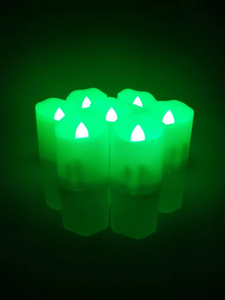 USB charging electronic candle lamp, seven-color remote control atmosphere decorative lamp, Big Dipper Seven Stars Buddha offering butter lamp, eternal lamp Specification image