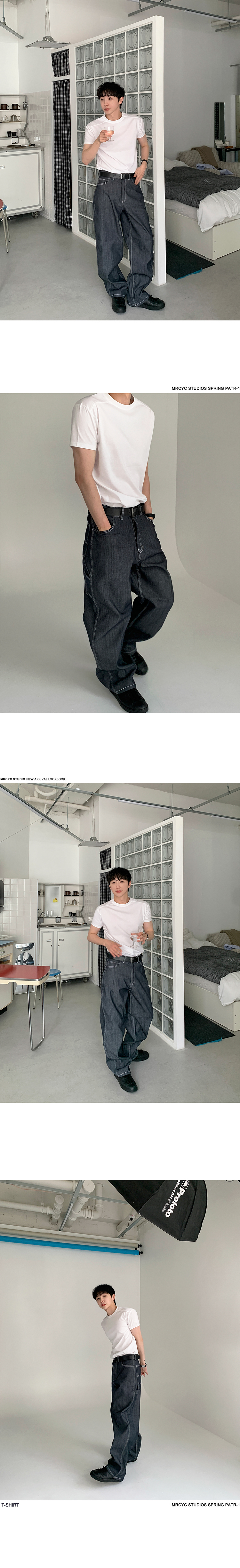 MYQ简约休闲短袖T恤男士夏季宽松圆领半袖韩版潮流Cleanfit穿搭详情8