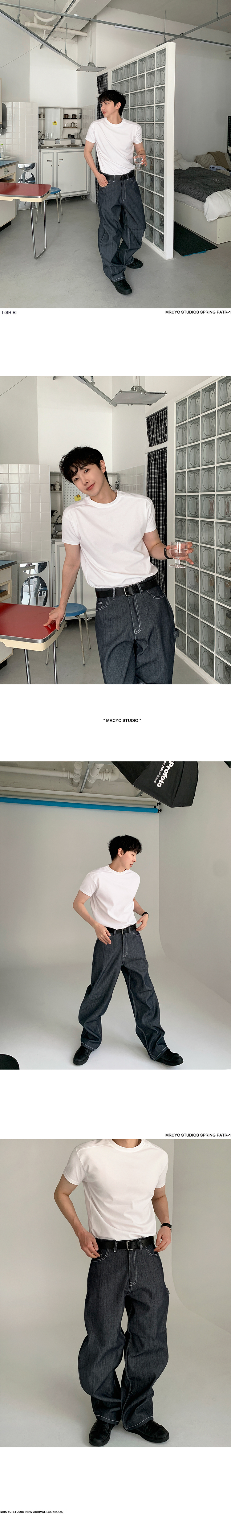 MYQ简约休闲短袖T恤男士夏季宽松圆领半袖韩版潮流Cleanfit穿搭详情5