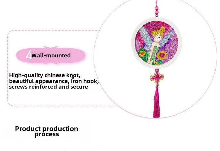 儿童diy钻石贴画中国结挂饰彩钻画手工制作材料包相框钻石画玩具详情9