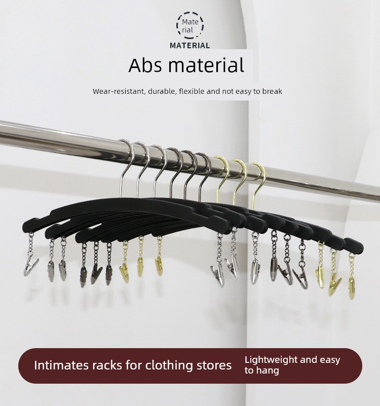 内衣店特别模彷实木黑色内衣夹服装商店展示塑料内衣夹胸罩夹详情11