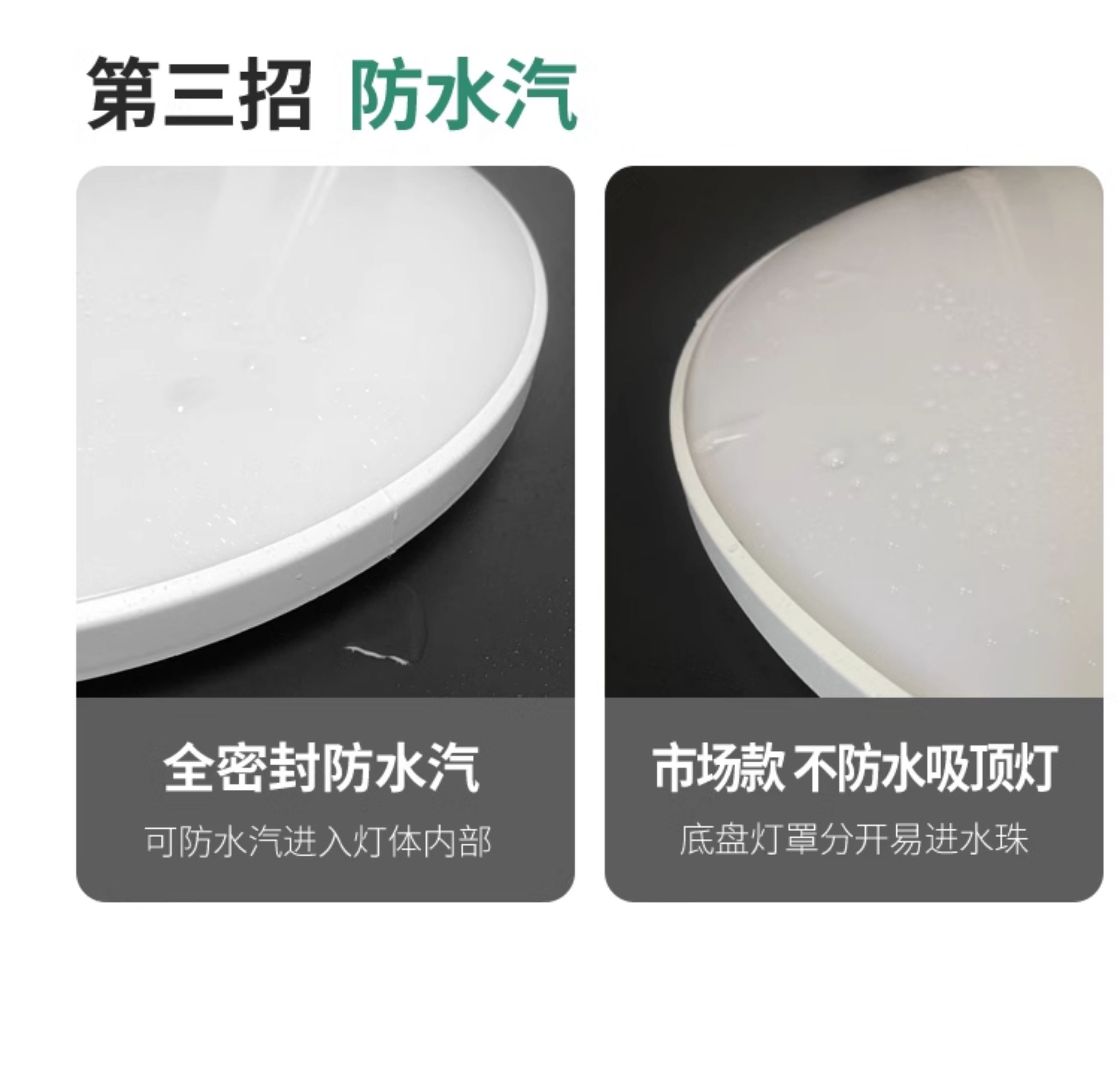 全光谱led三防吸顶灯超薄圆形卫生间浴室阳台卧室厨卫灯过道走廊详情12
