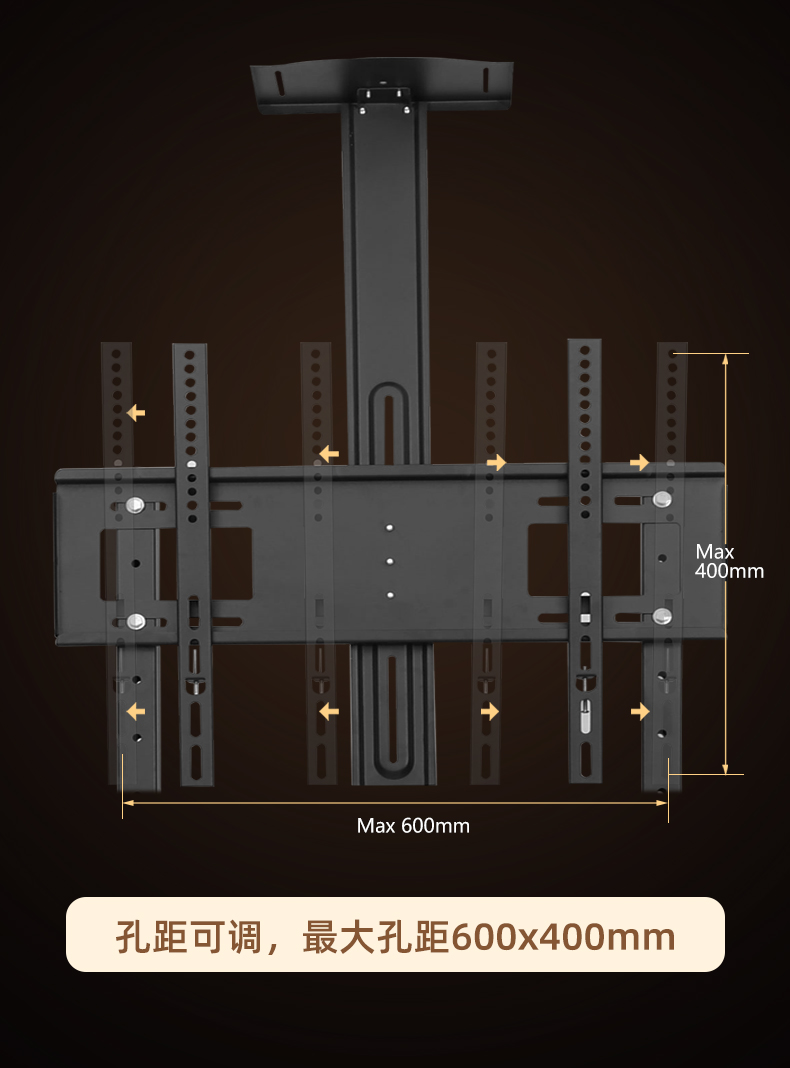 可移动电视机落地支架教学直播会议一体机移动型推车通用小米海信详情7