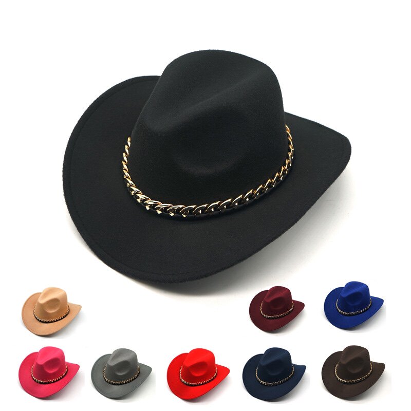 西部牛仔帽 men and women's hat western cowboy jazz sun hat成详情1