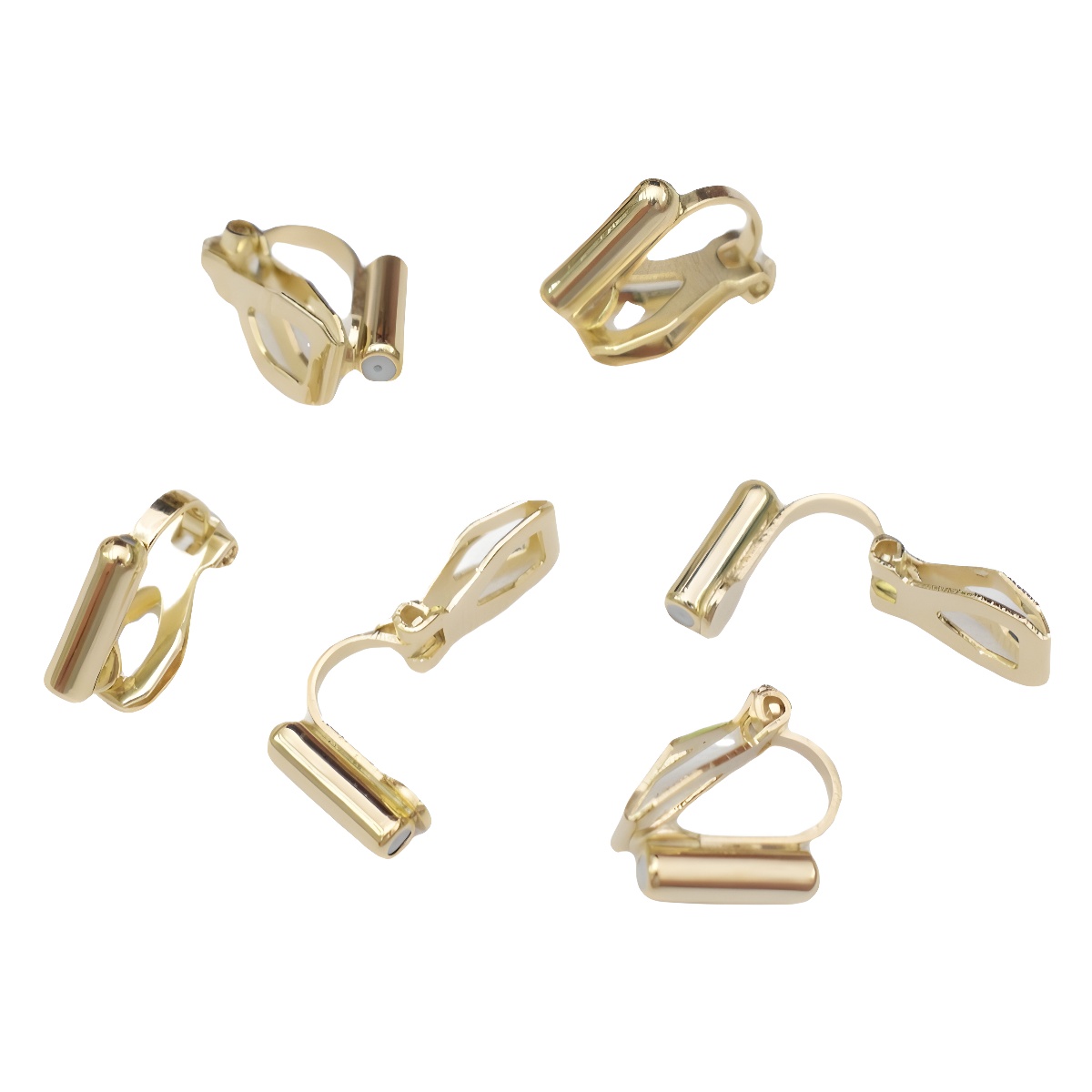 Color de retención 18k bolsa de oro sin orejas agujero clip de triángulo clip de oreja diy hecho a mano accesorios de pendientes clip de oreja convertidor