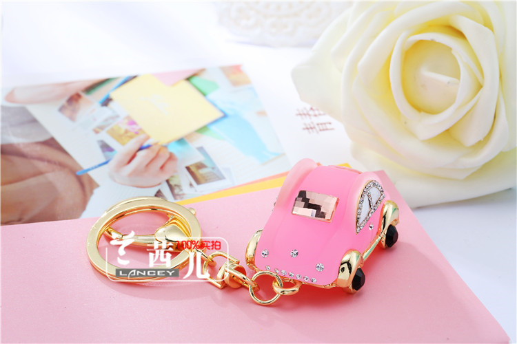 合金模型汽车钥匙扣女可爱创意韩版包挂件金属钥匙链圈小礼品批发详情49
