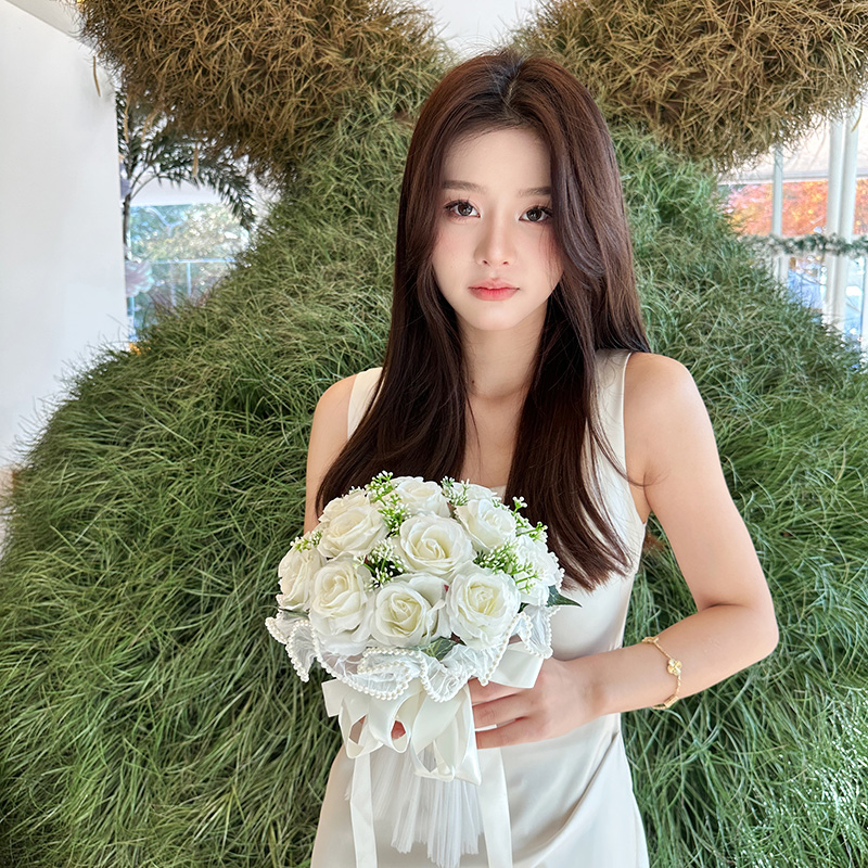 新婚领证登记结婚手捧花新娘高级感仿真干花婚纱婚礼当天拍照毕业详情36