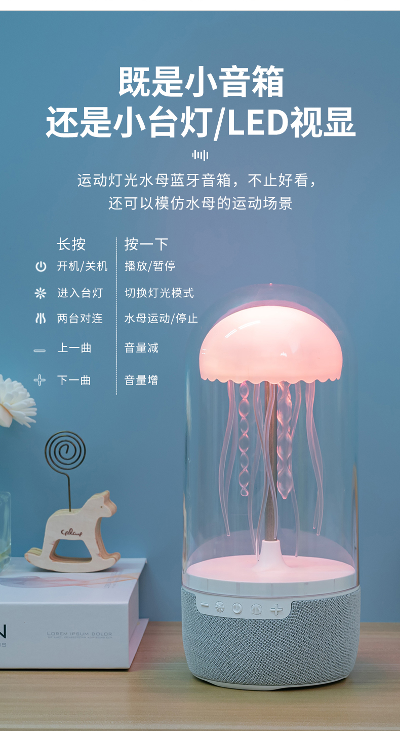 塔努啦无线蓝牙音箱家用氛围灯小型低音炮大音量家用音响2025新款详情8