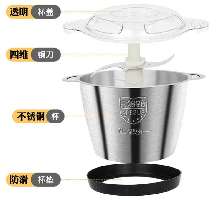 电动打蒜机干湿两用破壁机破皮家用多功能小型磨浆机大容量绞肉机详情25