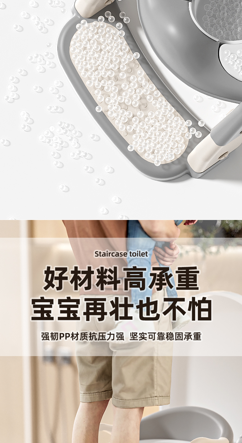 儿童马桶坐便器阶梯式男宝宝女小孩脚踏折叠马桶坐便圈家用便盆详情8