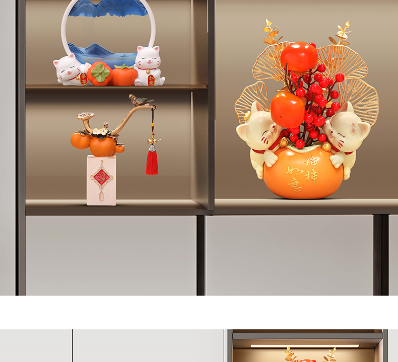 2024新款酒柜装饰品套装组合客厅玄关电视柜轻奢高档摆件乔迁礼物详情19