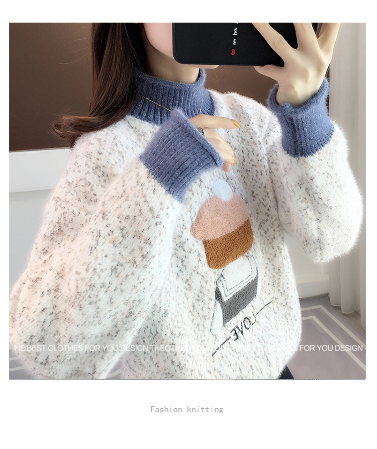 女大童2025年新款春秋冬款毛衣中大童初中学生宽松12-15岁女孩详情11