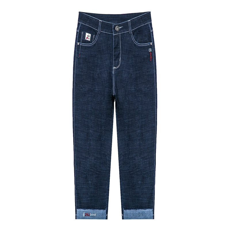 New slim summer jeans for women, high-waisted, petite feet, middle-aged women's pants, mid-length pants for 40-year-old moms Application Scenario