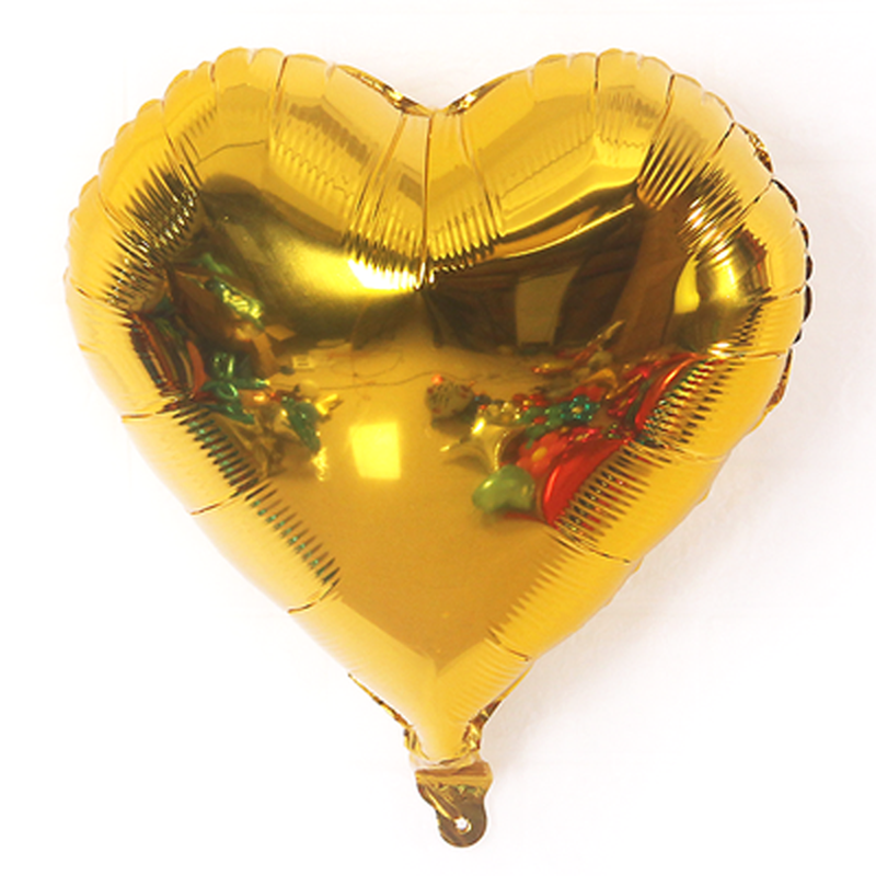 10寸18寸爱心形桃心铝膜铝箔气球生日派对浪漫结婚婚房装饰布置详情17