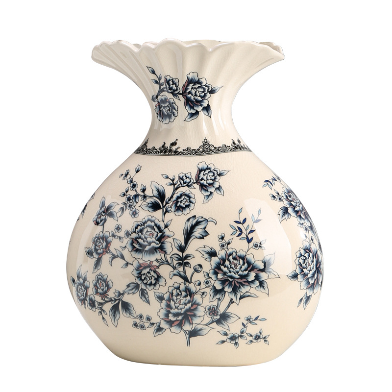 陶瓷摆件花瓶/家居陶瓷摆设/中式美式花瓶产品图