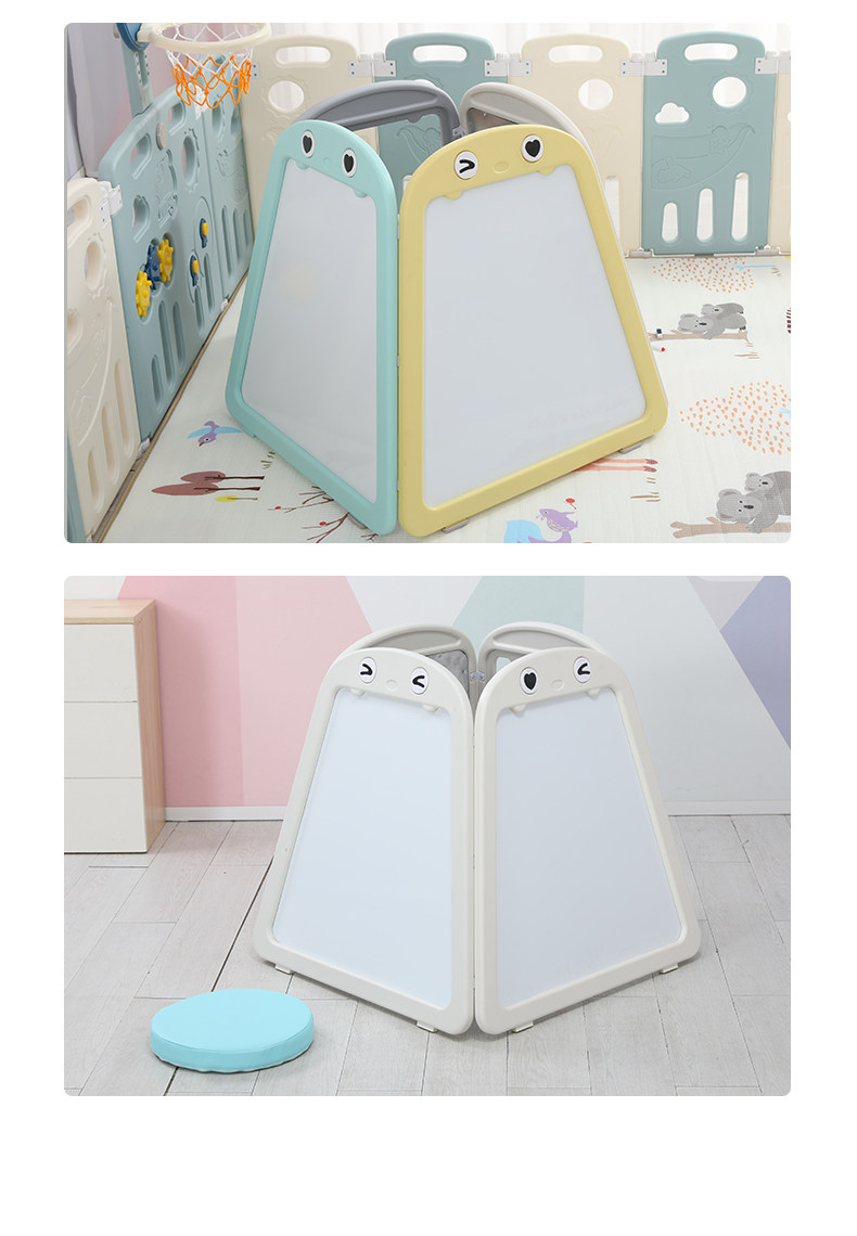 儿童画板家用室内画架幼儿园早教中心玩具宝宝画房黑白画板黑白板磁性写字板磁铁详情26