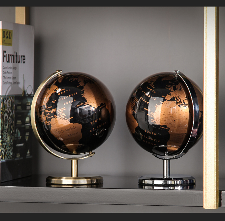 轻奢地球仪摆件客厅装饰品现代办公室桌面摆设高档工艺品商务礼品详情18