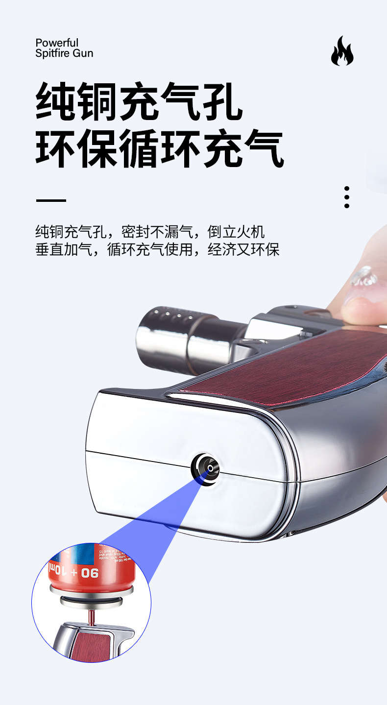 跨境大火力手握式充气直冲焊枪定锁火倒置点火器多用途高温点火详情20